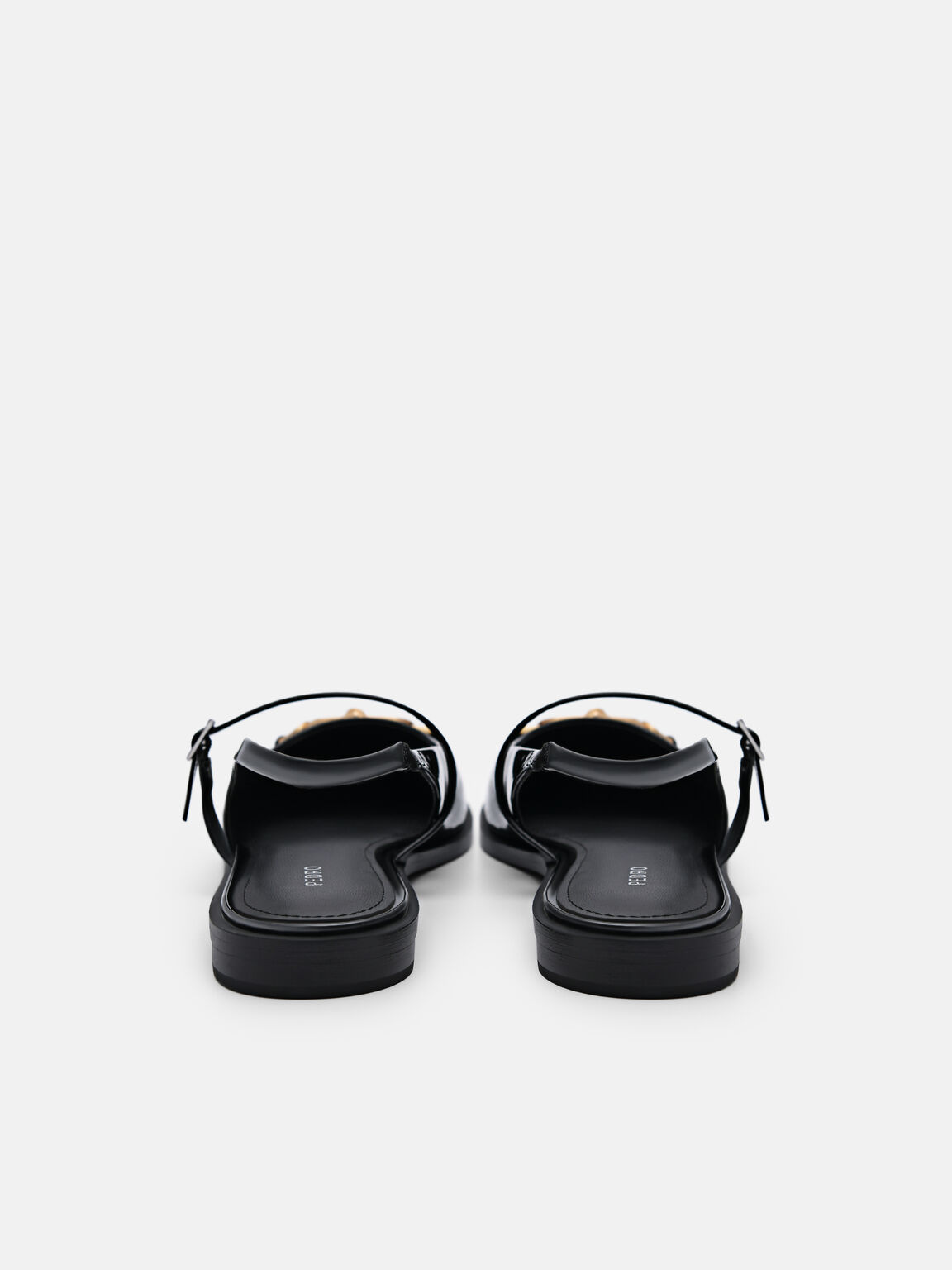 Sandal Slingback Kulit Jean, 