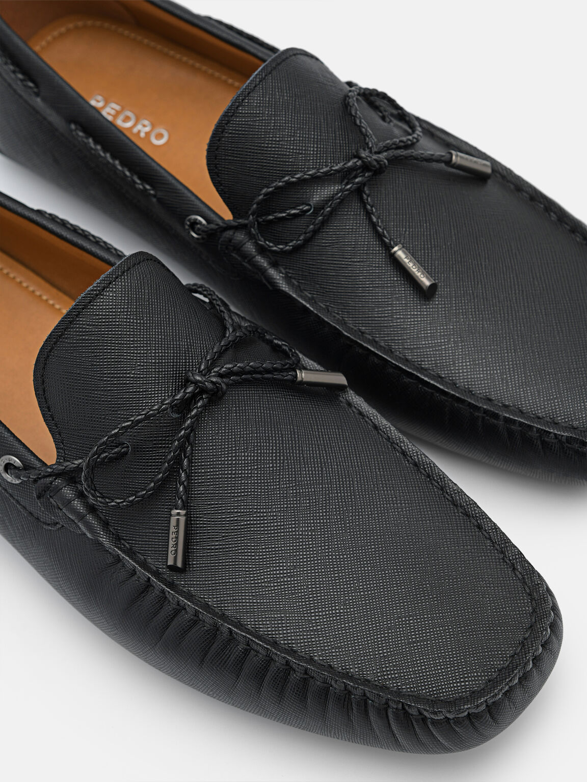 Leather Bow Driving Shoes, 