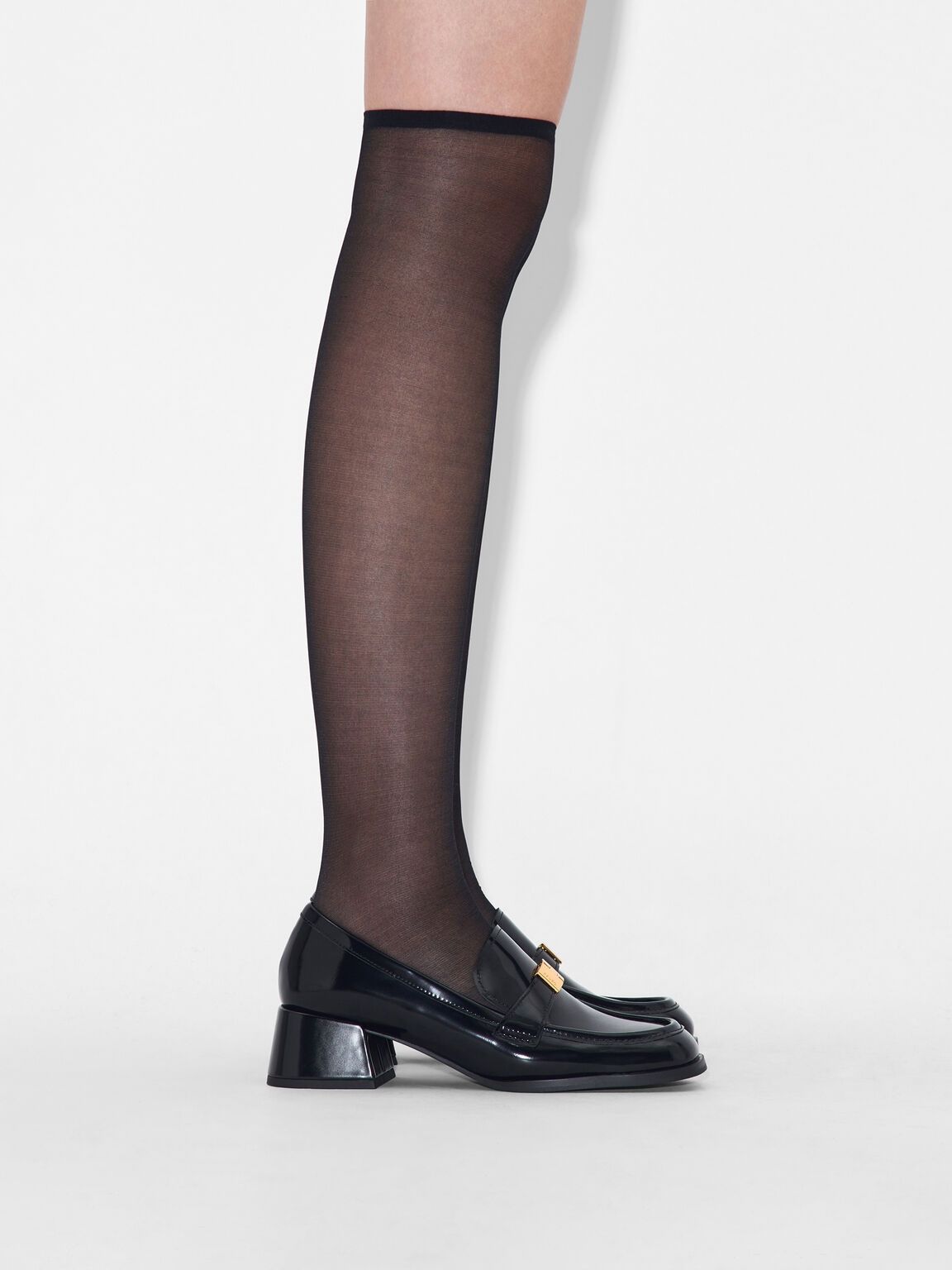 Jatte Leather Heel Loafers, 