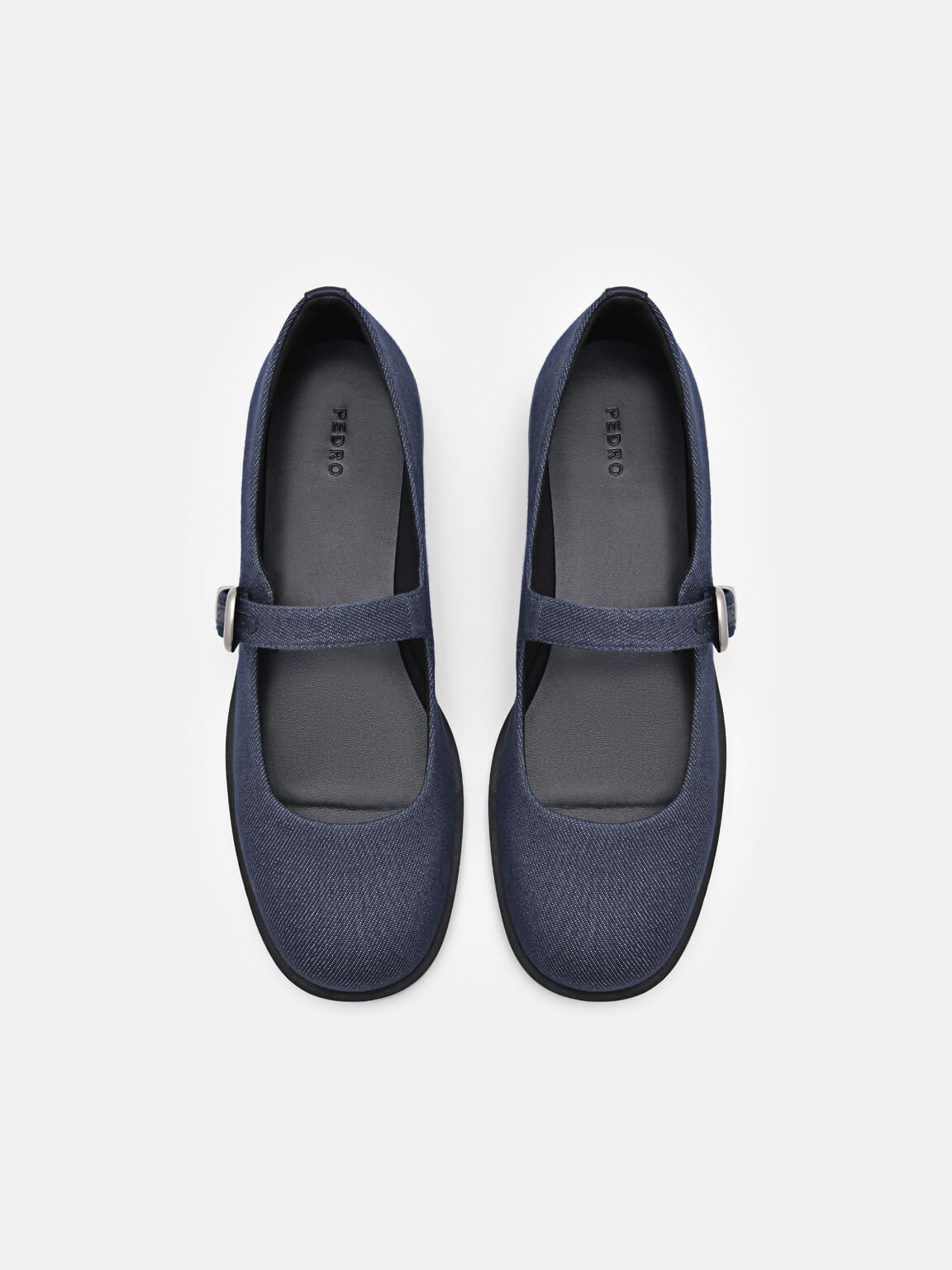 Flats  Mary Jane dengan Gesper, , hi-res