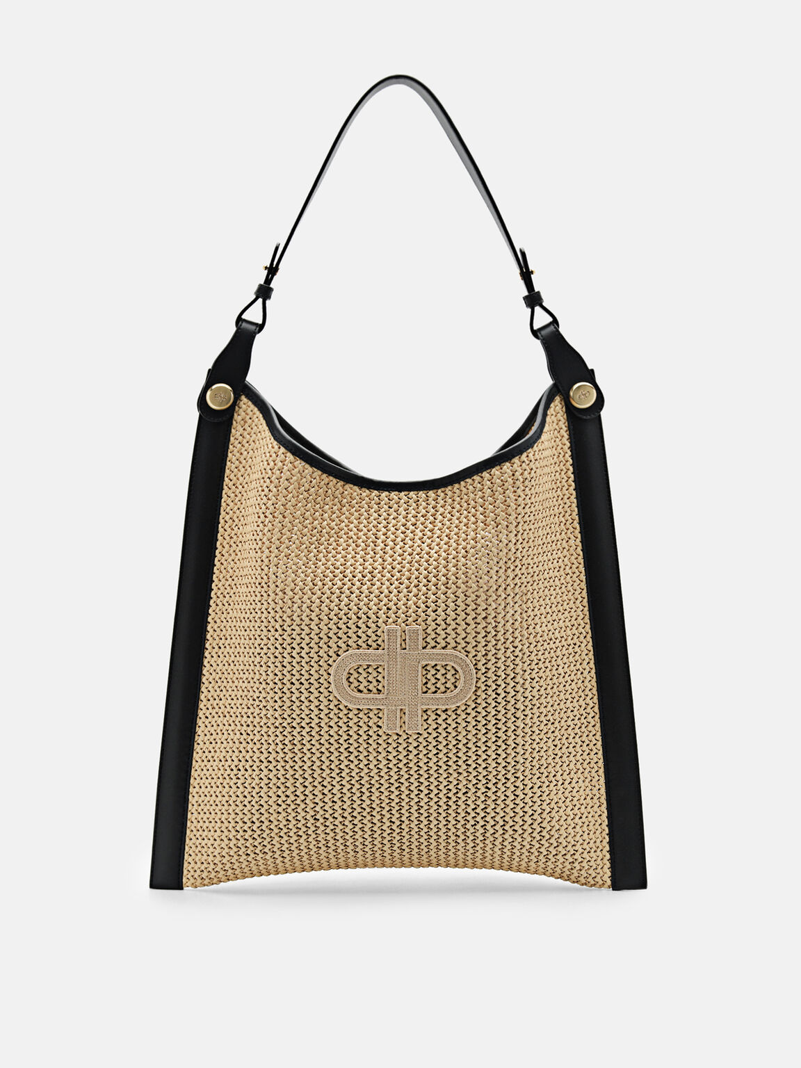 Tas Bahu Raffia Oversized PEDRO Icon, , hi-res