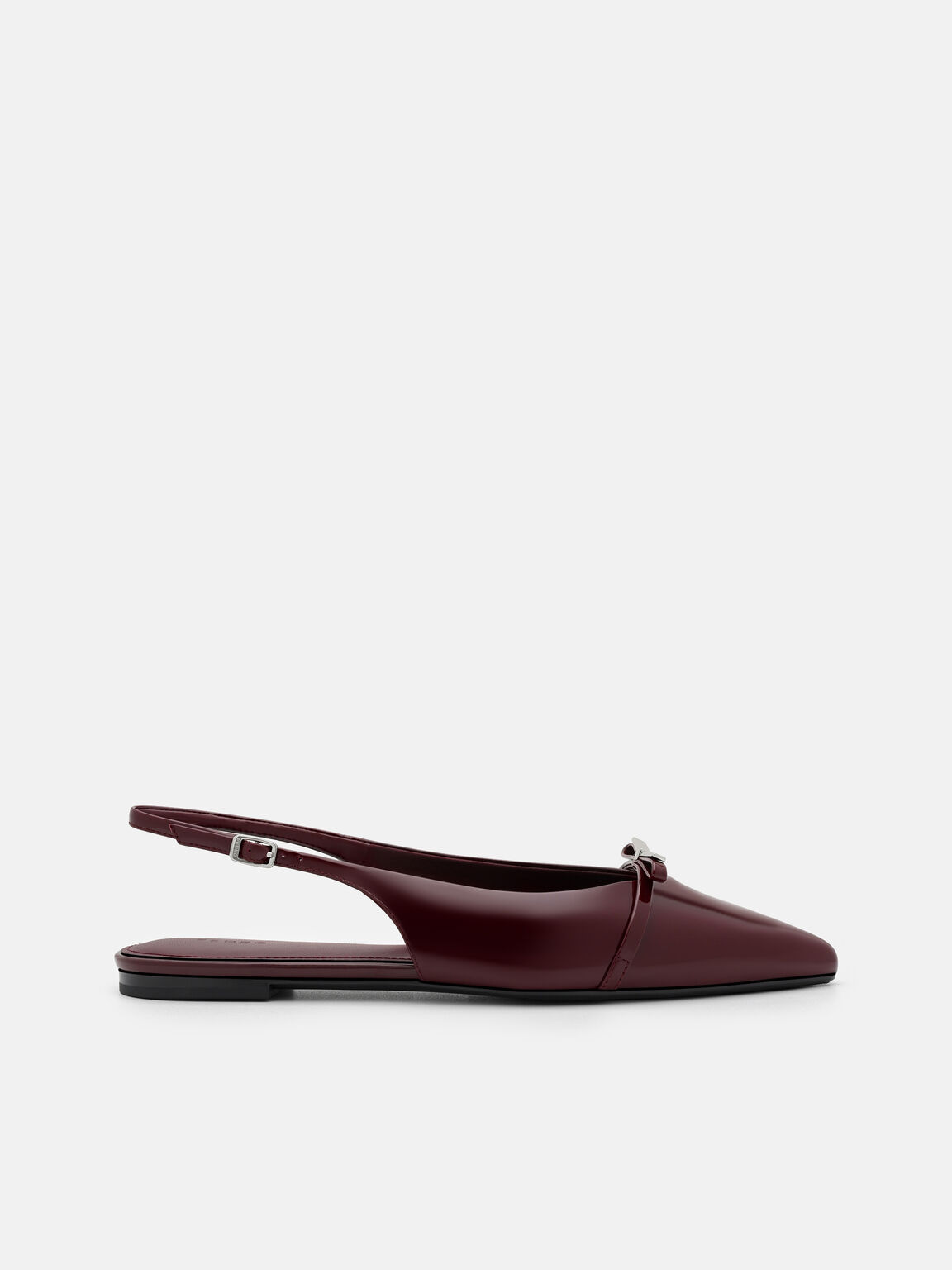 Sepatu Flat Slingback Kulit Jeanine, , hi-res