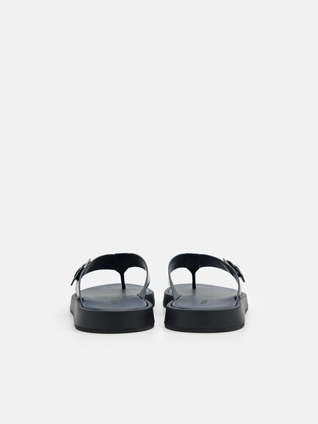 PEDRO Icon Leather Heel Sandals, Black PEDRO Icon Leather Heel Sandals, Black