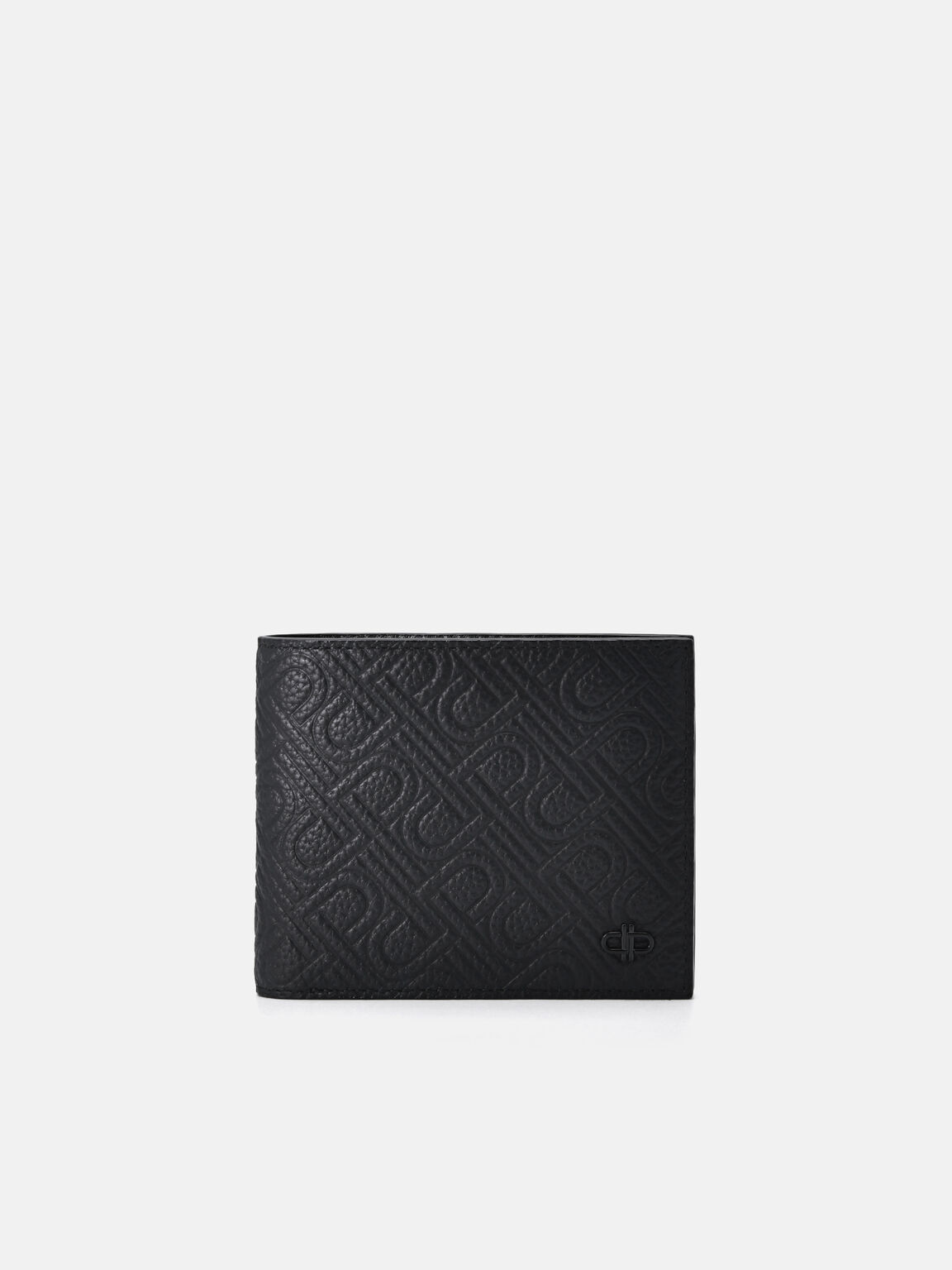Embossed Leather Bi-Fold Flip Wallet, , hi-res