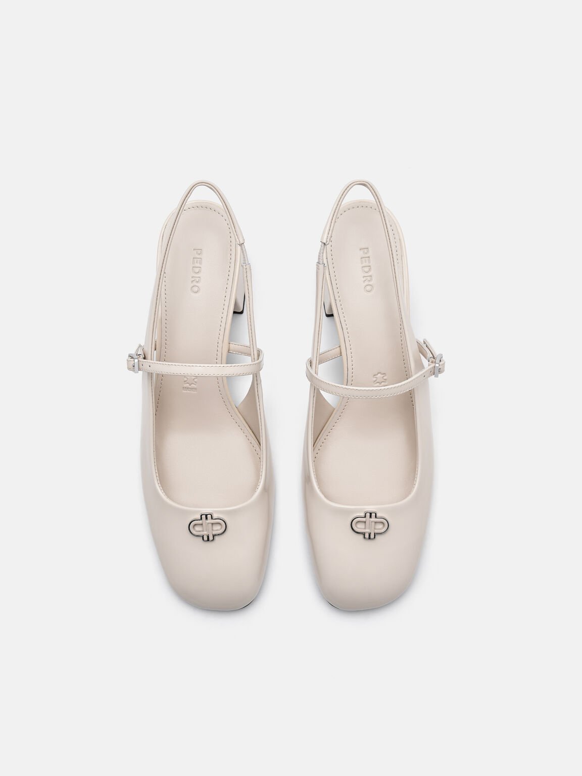PEDRO Studio Pumps Slingback Kulit Patent, 