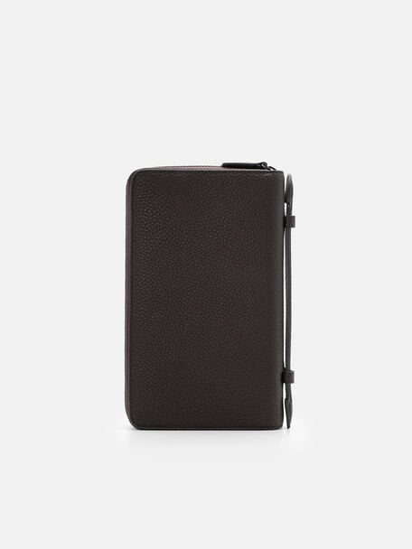 Tumbled Leather Travel Organiser, 