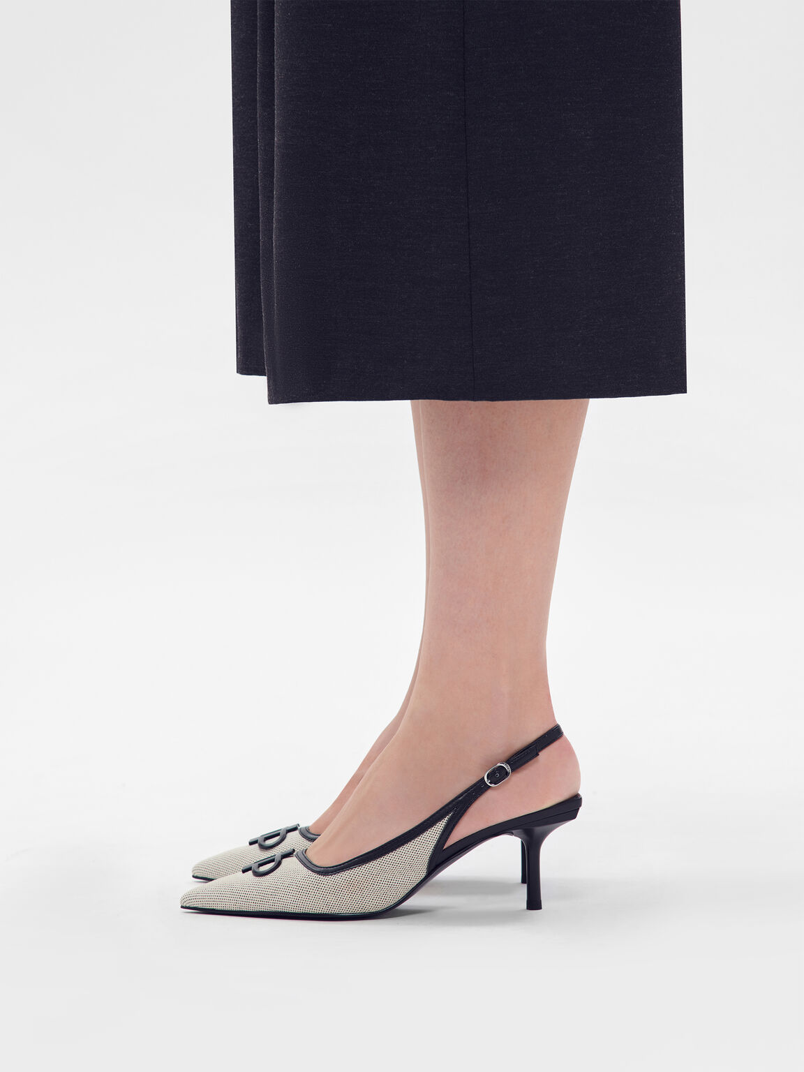 PEDRO Icon Canvas Slingback Pumps, 