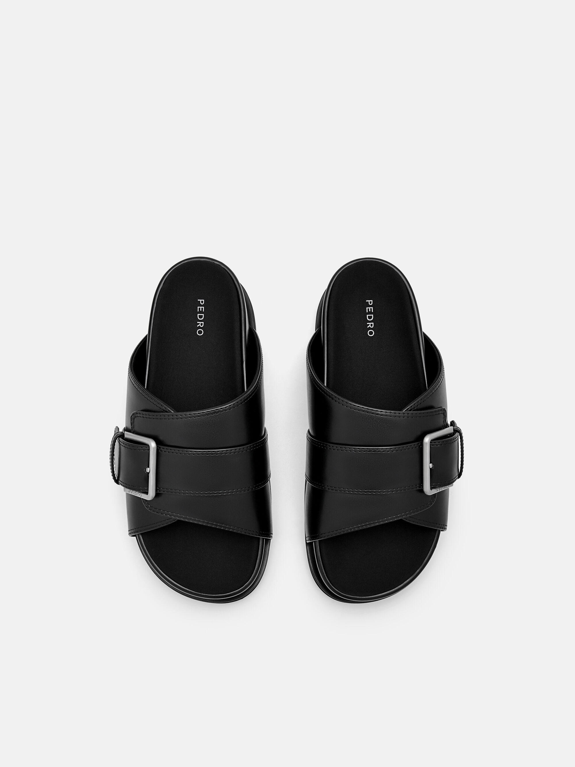 ★PEDRO★Buckle Slip-On Sandals 厚底 サンダル/送料込 Chico サンダル 厚底クロスベルトデザインサンダル レディース