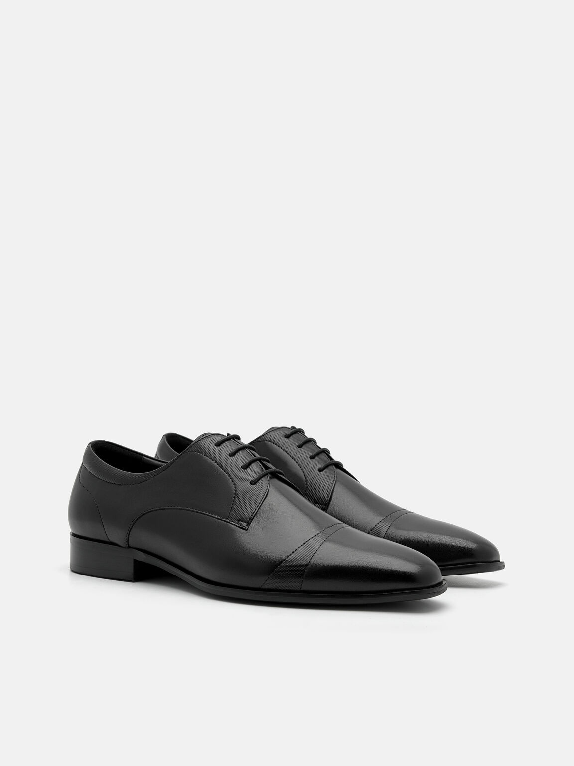 Leather Derby Shoes, , hi-res