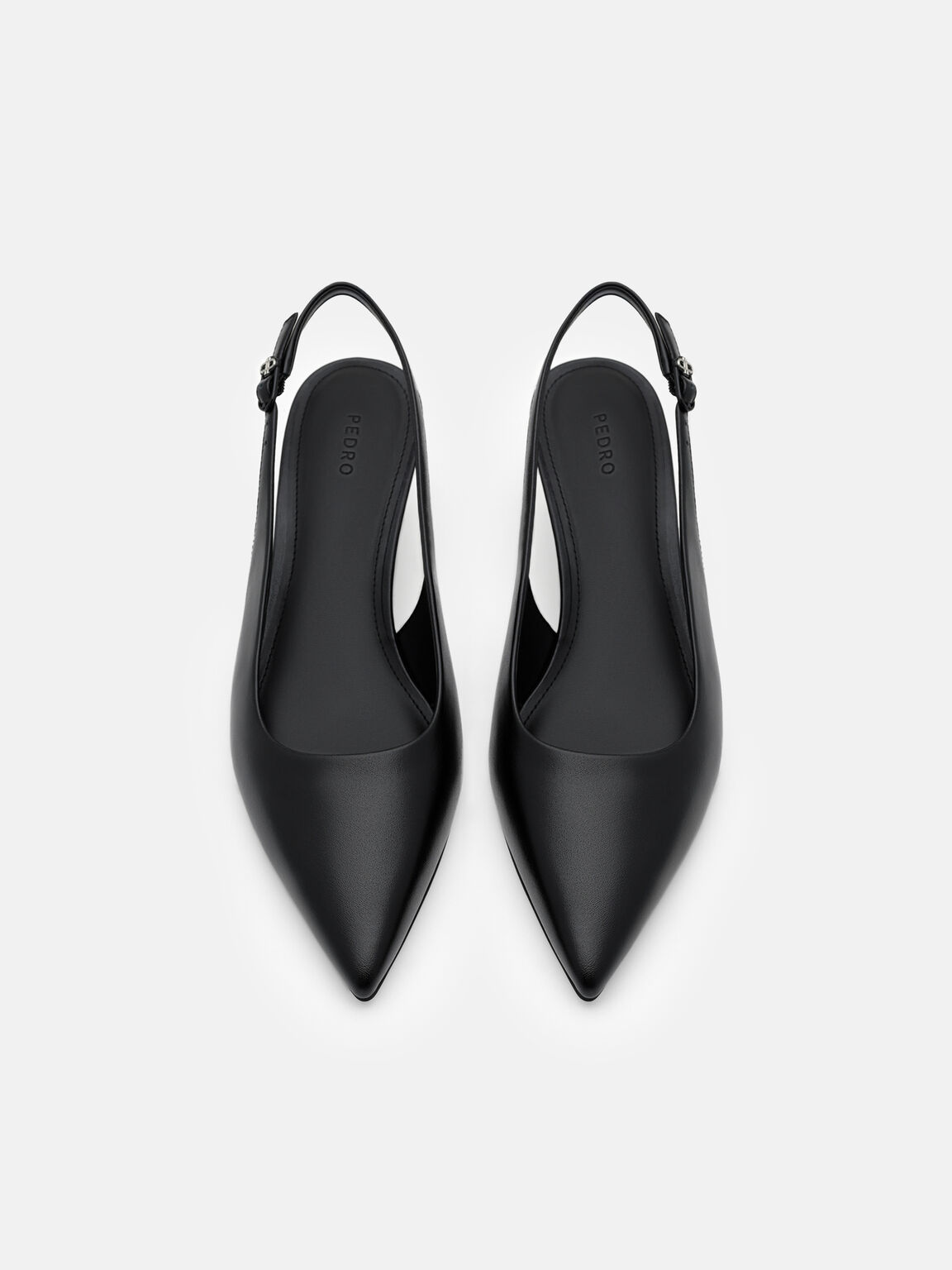 Sepatu Pumps Slingback Wedge Kulit Adena, , hi-res