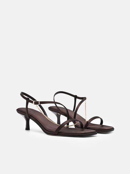 Marland Satin Heel Sandals, 