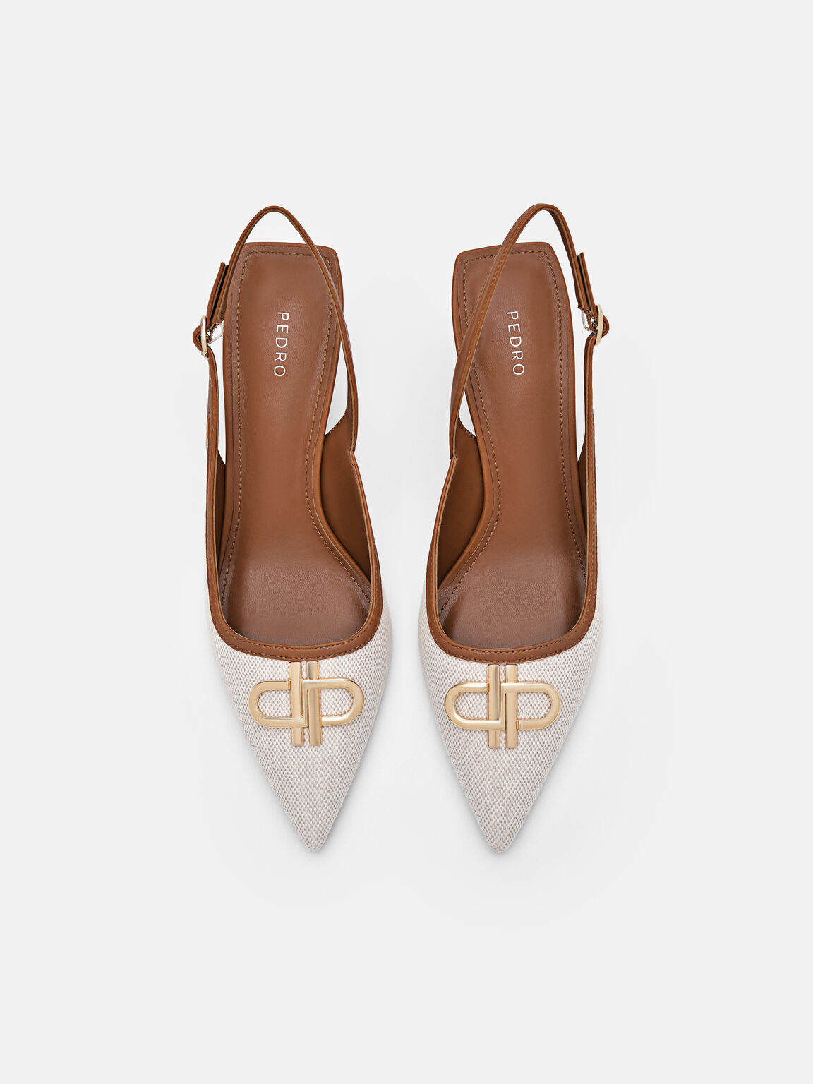 PEDRO Icon Canvas Slingback Pumps, 