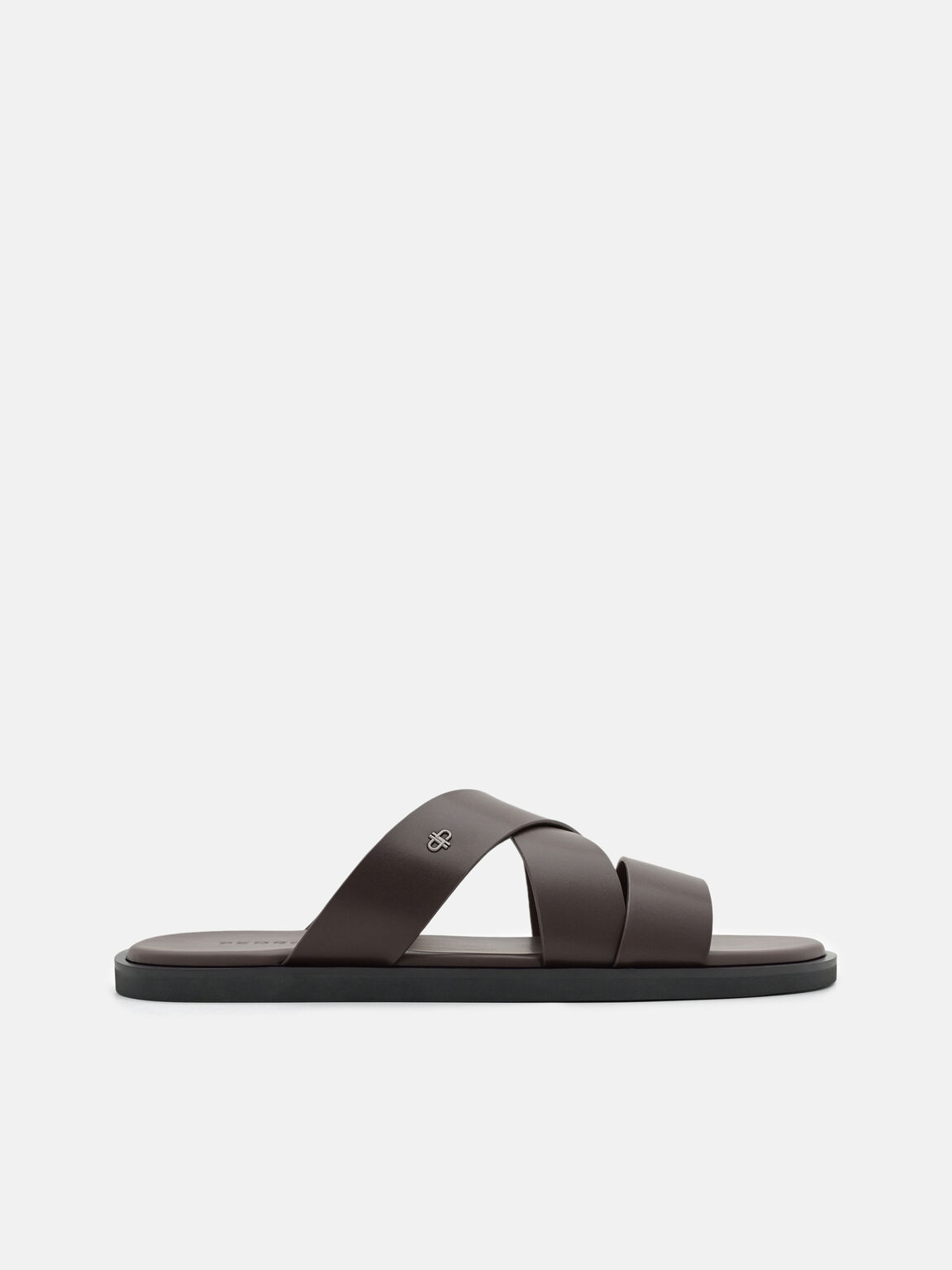 Cross-Strap Slide Sandals, , hi-res