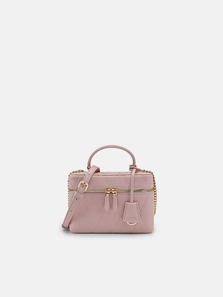 Ari Boxy Shoulder Bag, Pink, hi-res
