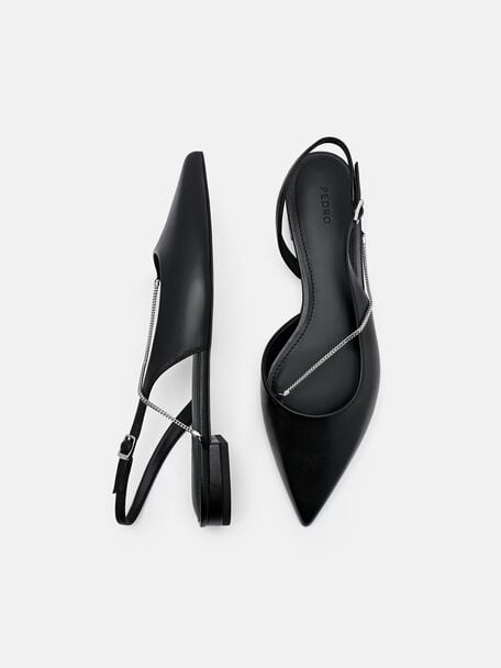 Marland Flat Ballerina Kulit, 