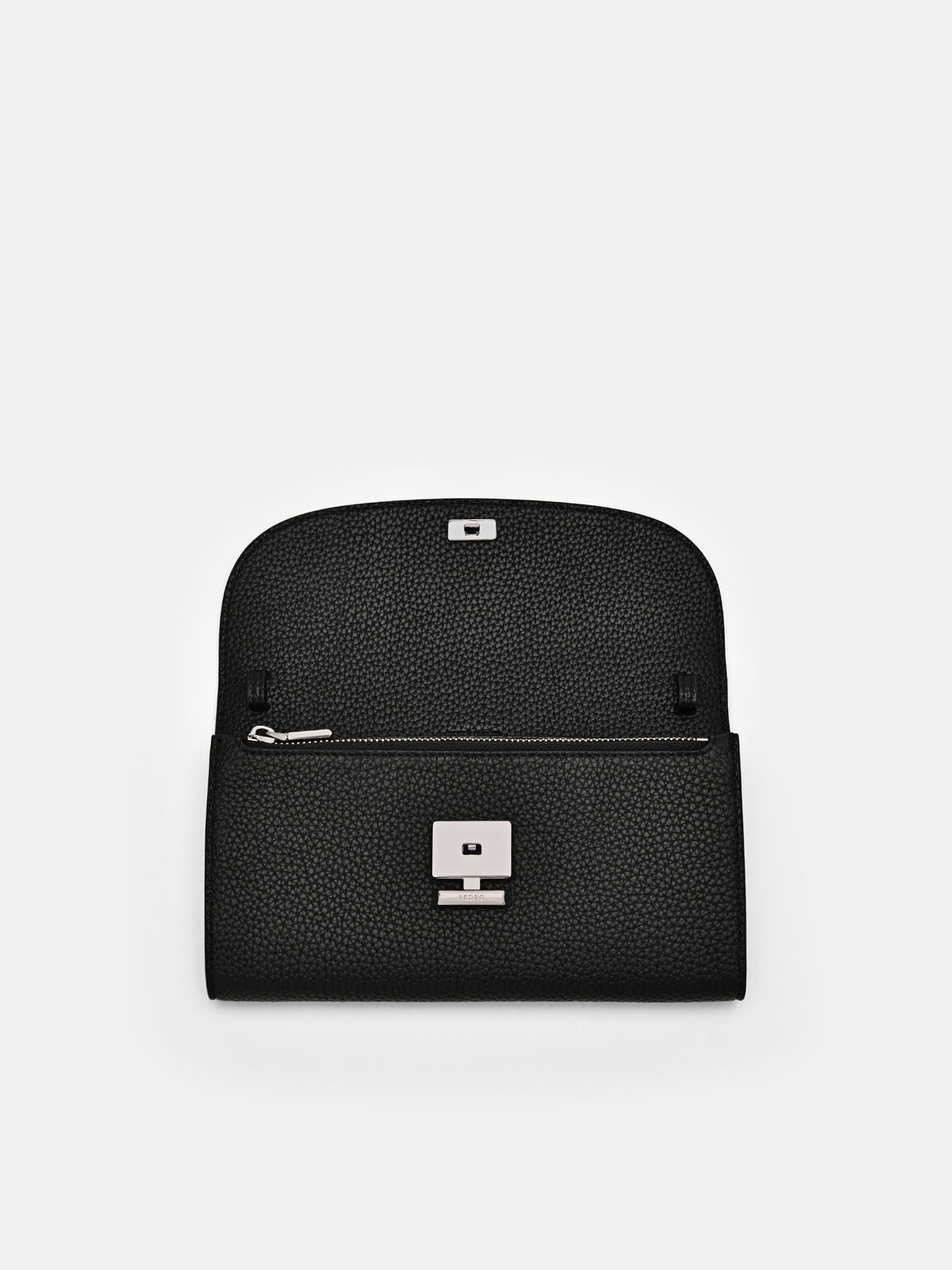 Dompet Panjang Bi-Fold Kulit Embossed, 