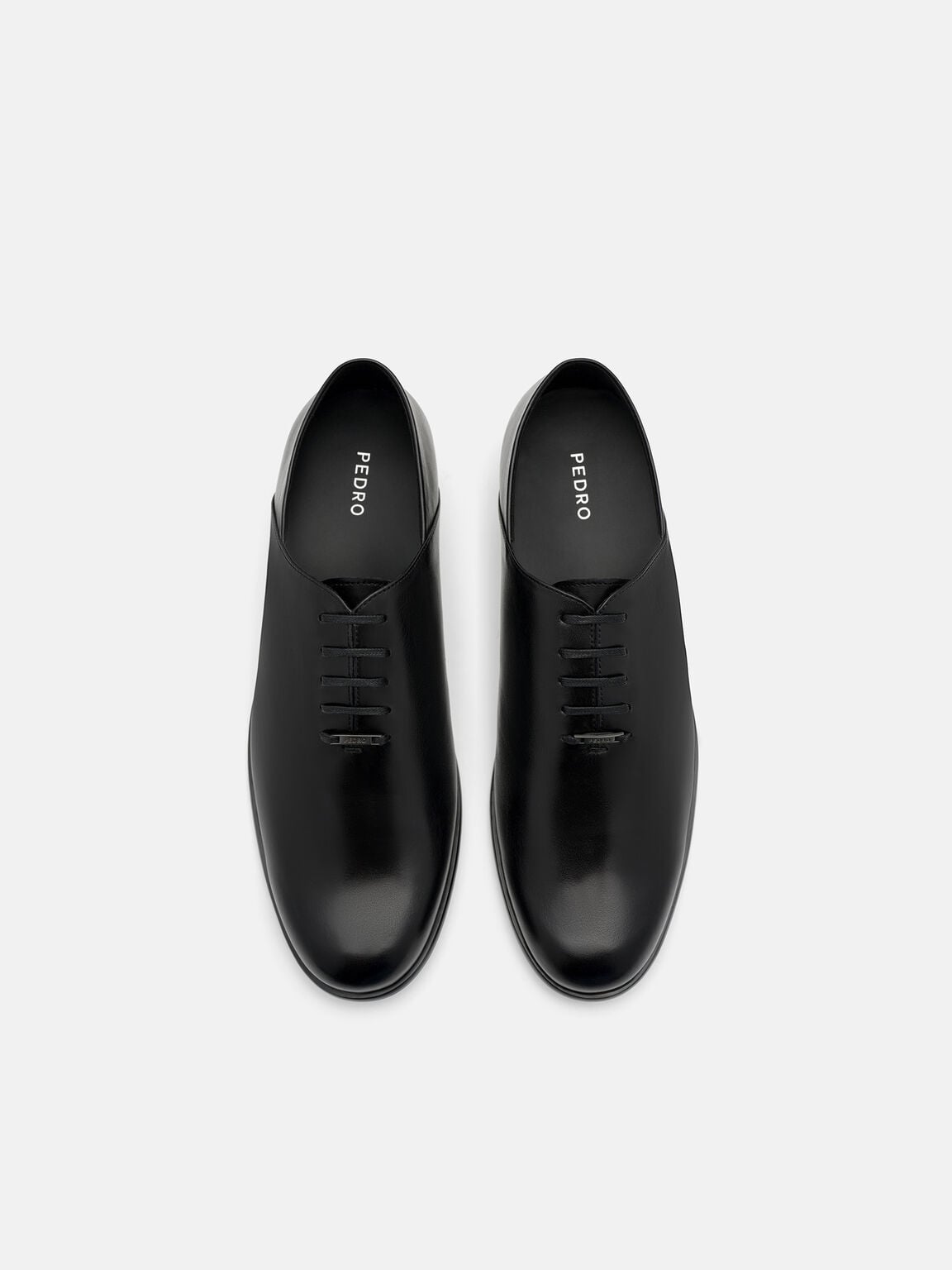 Burnished Leather Oxford Shoes, , hi-res