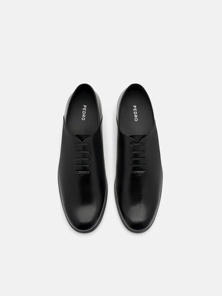 Burnished Leather Oxford Shoes, , hi-res