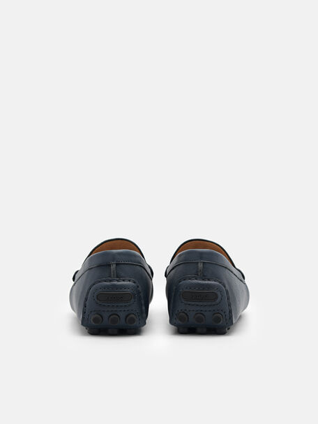 PEDRO Icon Leather Heel Sandals, Black