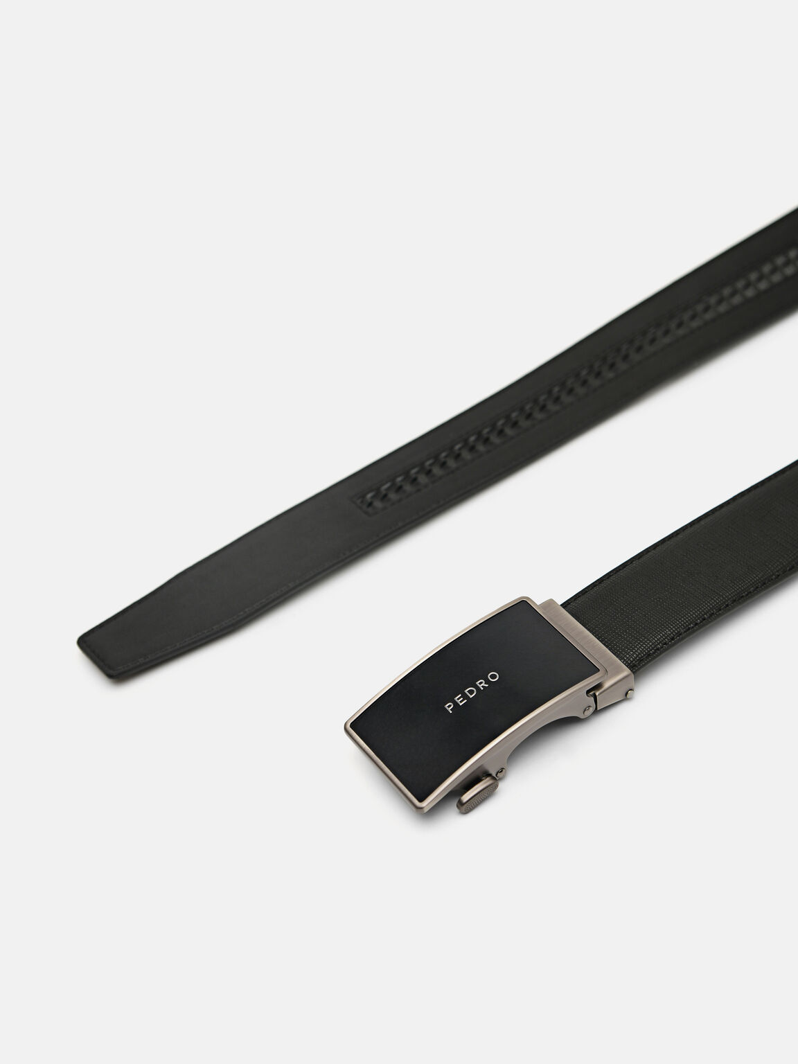 Embossed Leather Automatic Belt, 