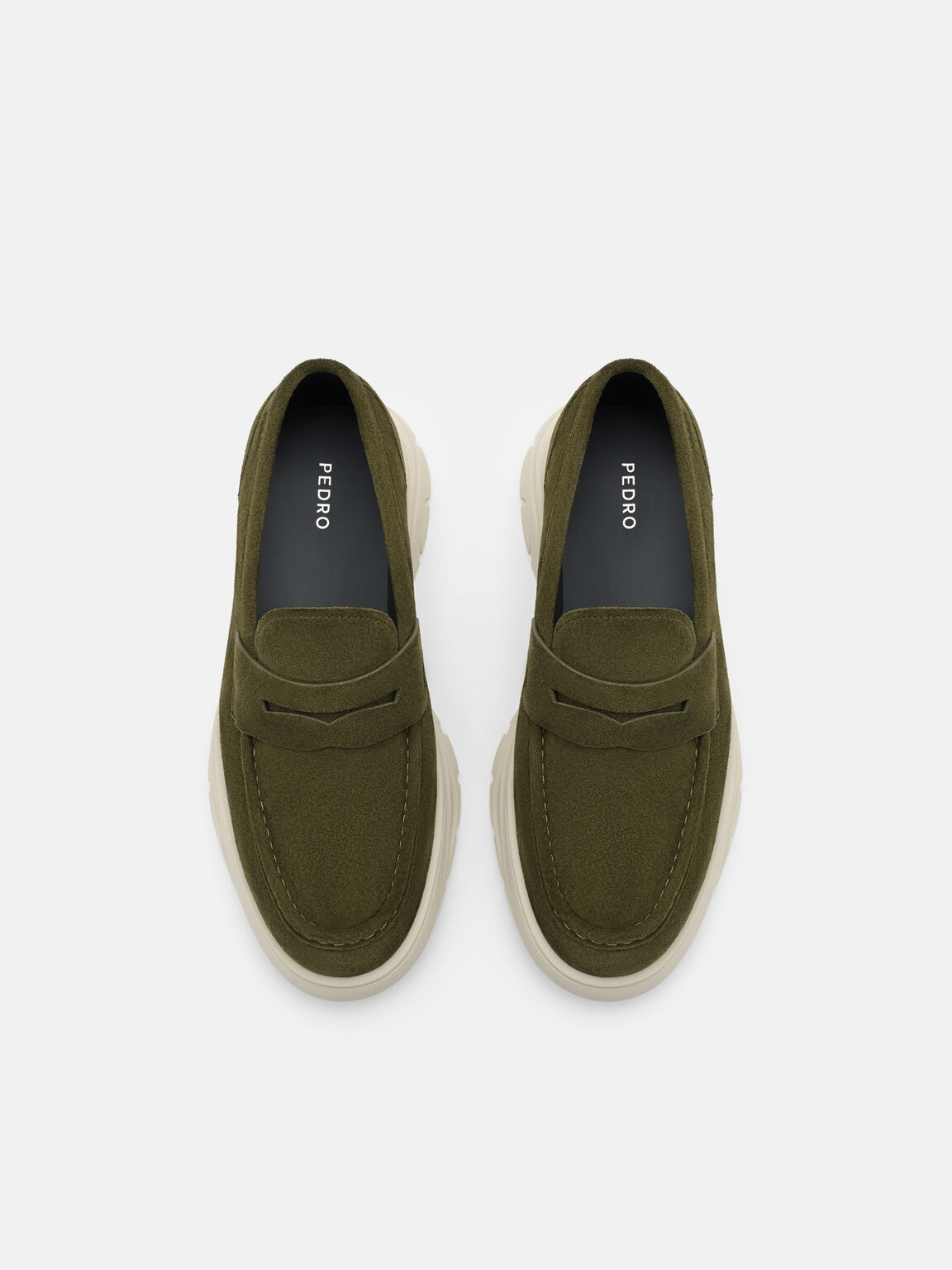 Suede Hybrix Loafers, , hi-res