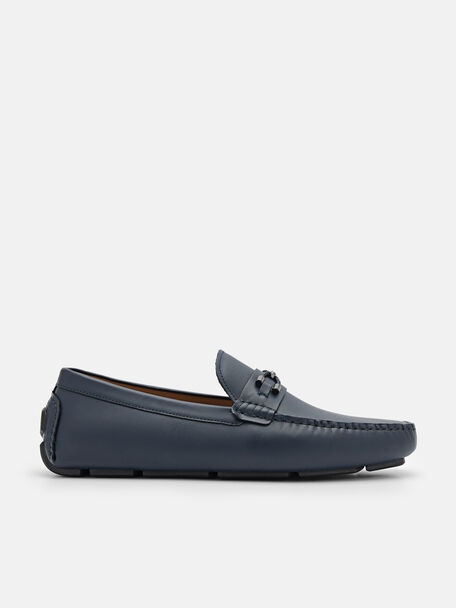 Leather Horsebit Driving Shoes, , hi-res