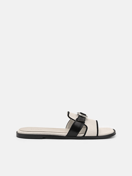 Bridget Slide Sandals, Beige, hi-res