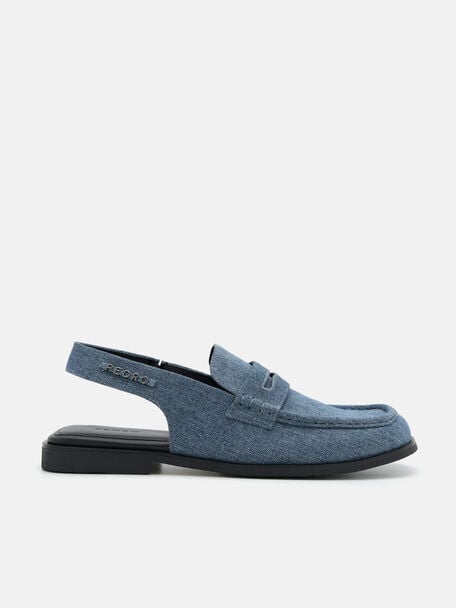 Ewan Denim Penny Loafers, 