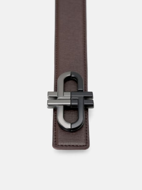 Leather Reversible Tang Belt, , hi-res