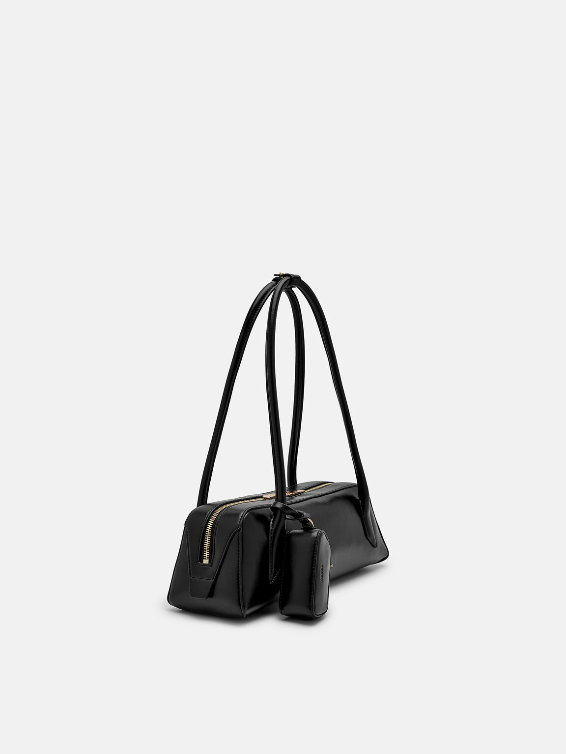 Serif Shoulder Bag, Black