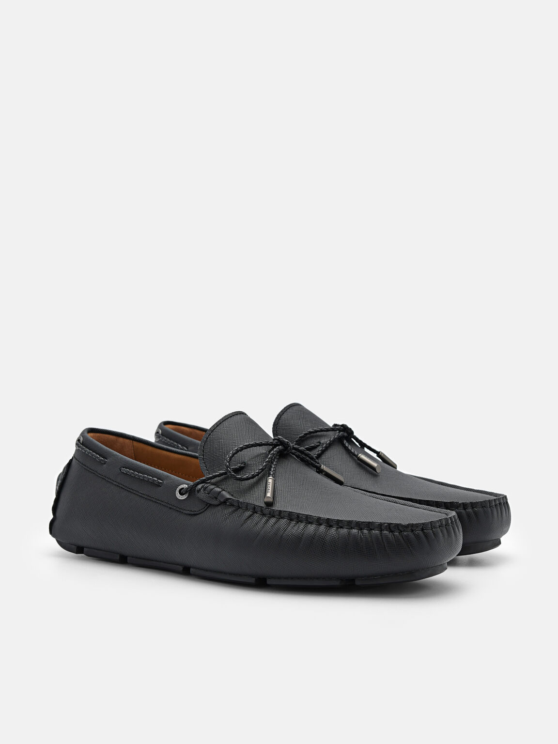 Leather Bow Driving Shoes, 
