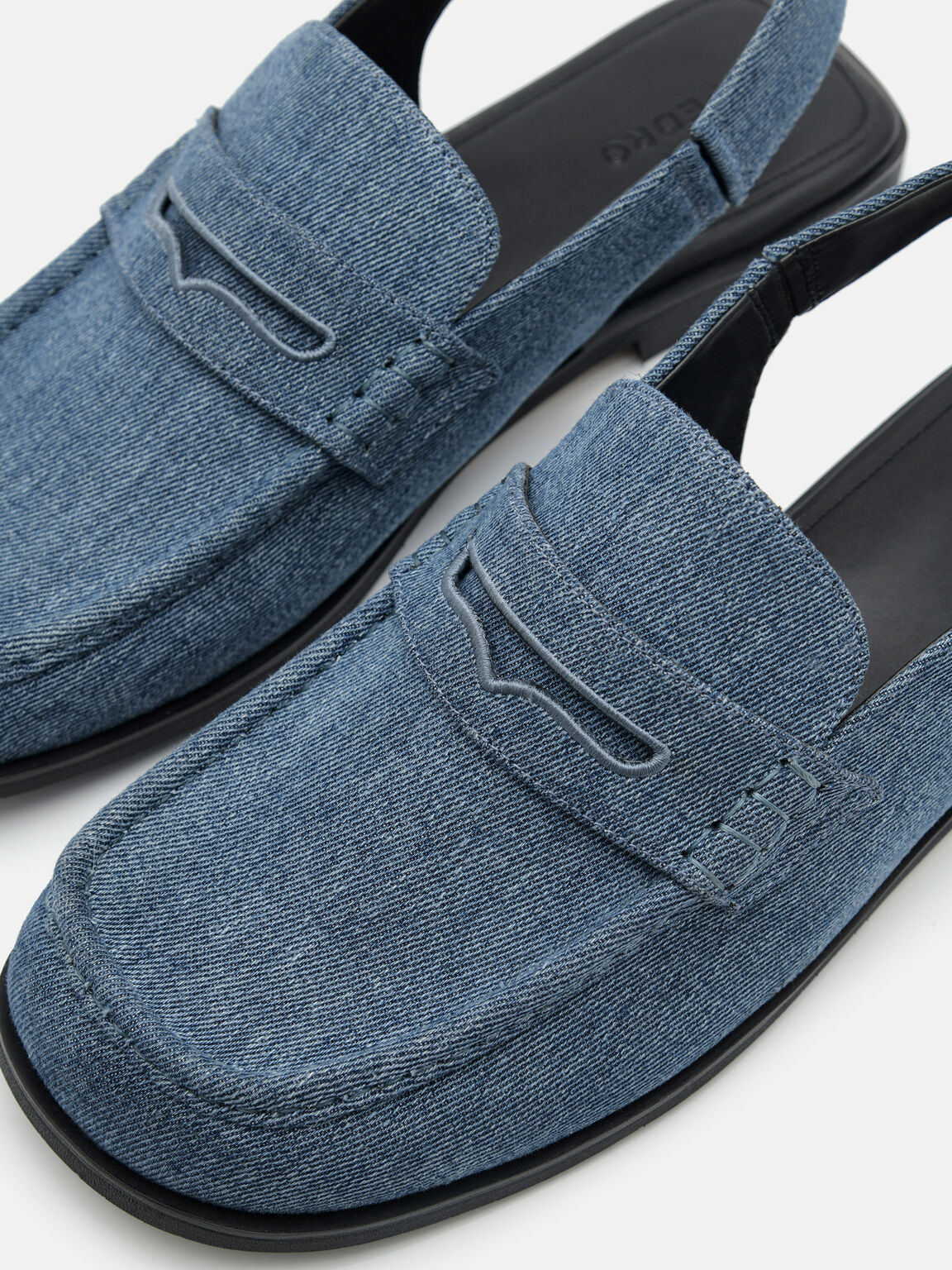 Ewan Denim Penny Loafers, 