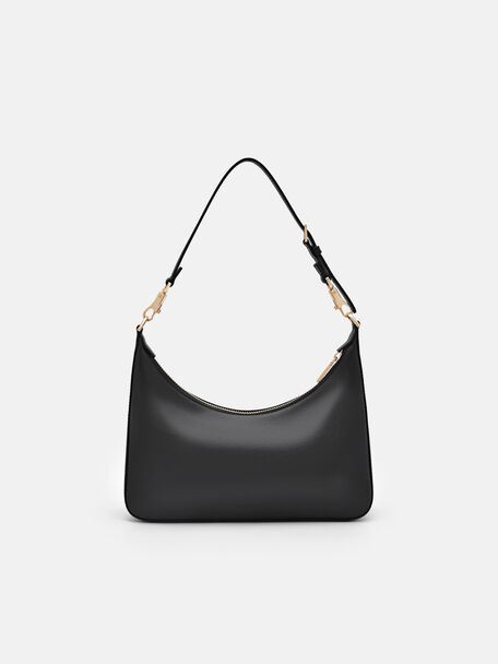 Leather Hobo Bag, , hi-res