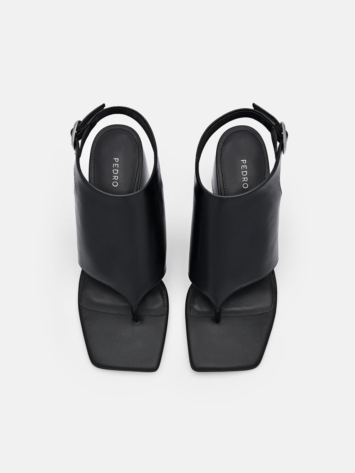 Sandal Tumit Kulit Este, 