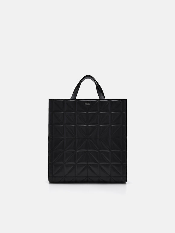 PEDRO Studio Kayla Leather Tote Bag in Pixel, Black, hi-res