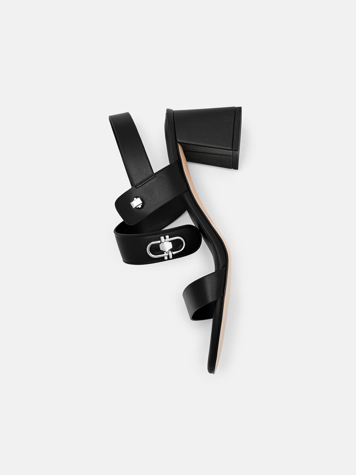 Sienna Leather Heel Sandals, , hi-res