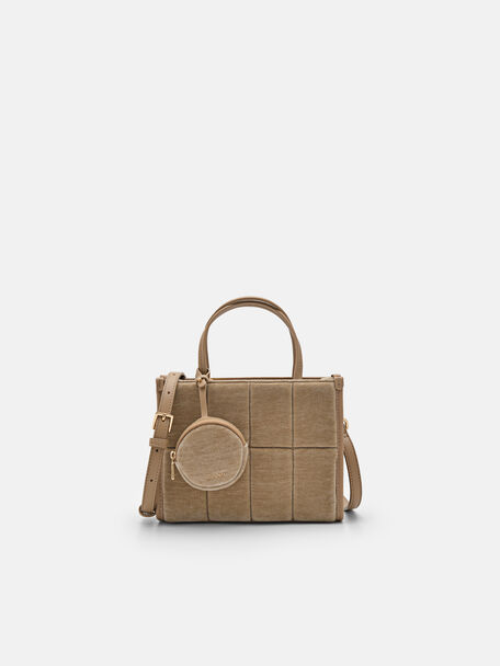 Mini Corduroy Quilted Handbag, 