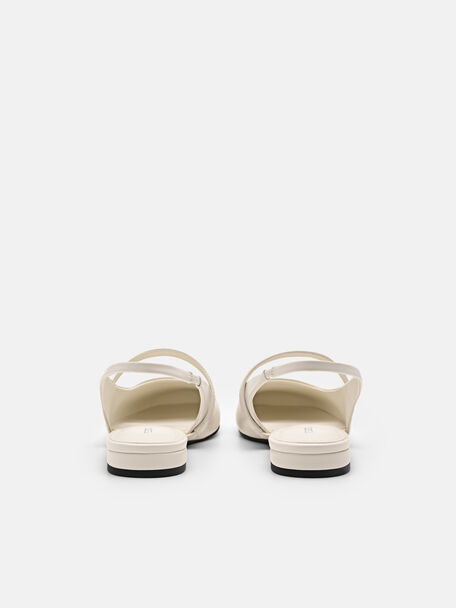 PEDRO Icon Leather Heel Sandals, Black