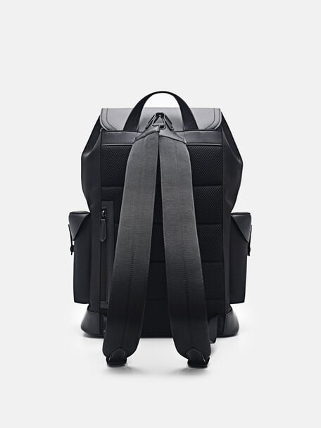 PEDRO Icon Leather Heel Sandals, Black