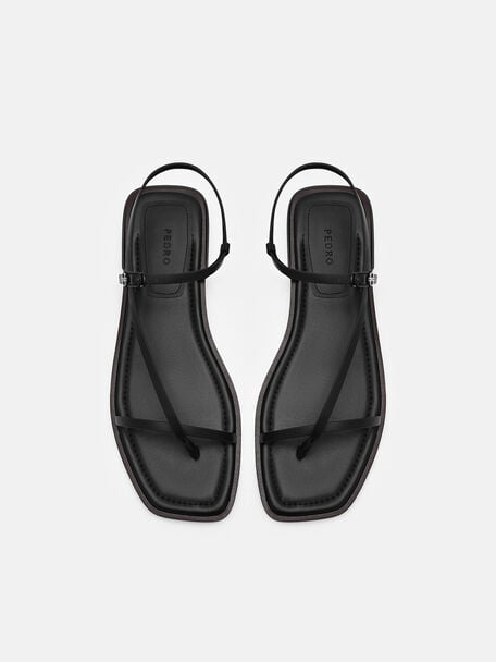 Ashby Leather Strappy Sandals, , hi-res