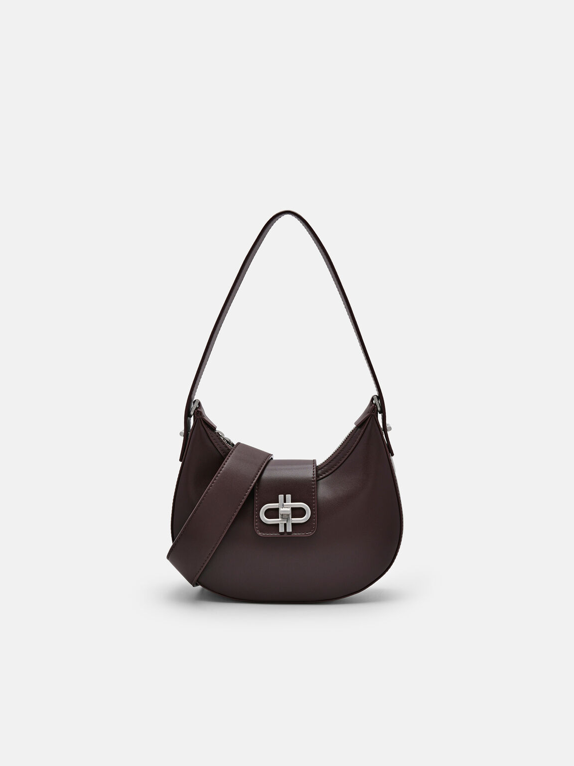 Tas Hobo Kulit PEDRO Icon, Dark Brown