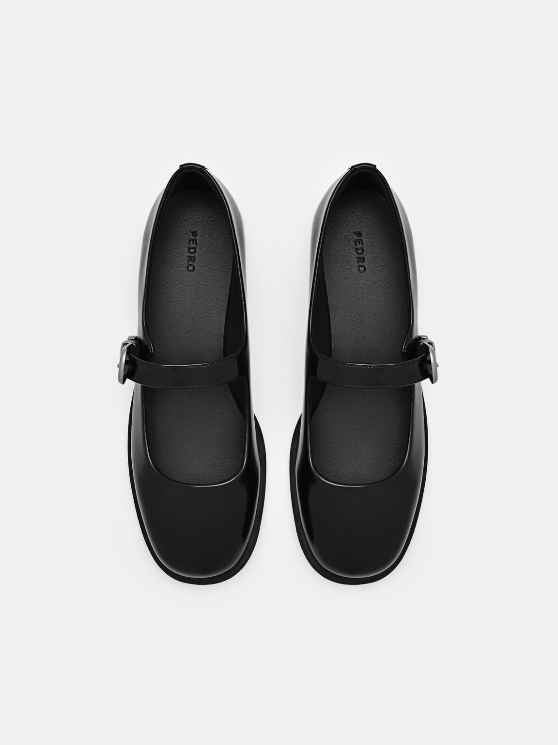 Flats  Mary Jane dengan Gesper, , hi-res