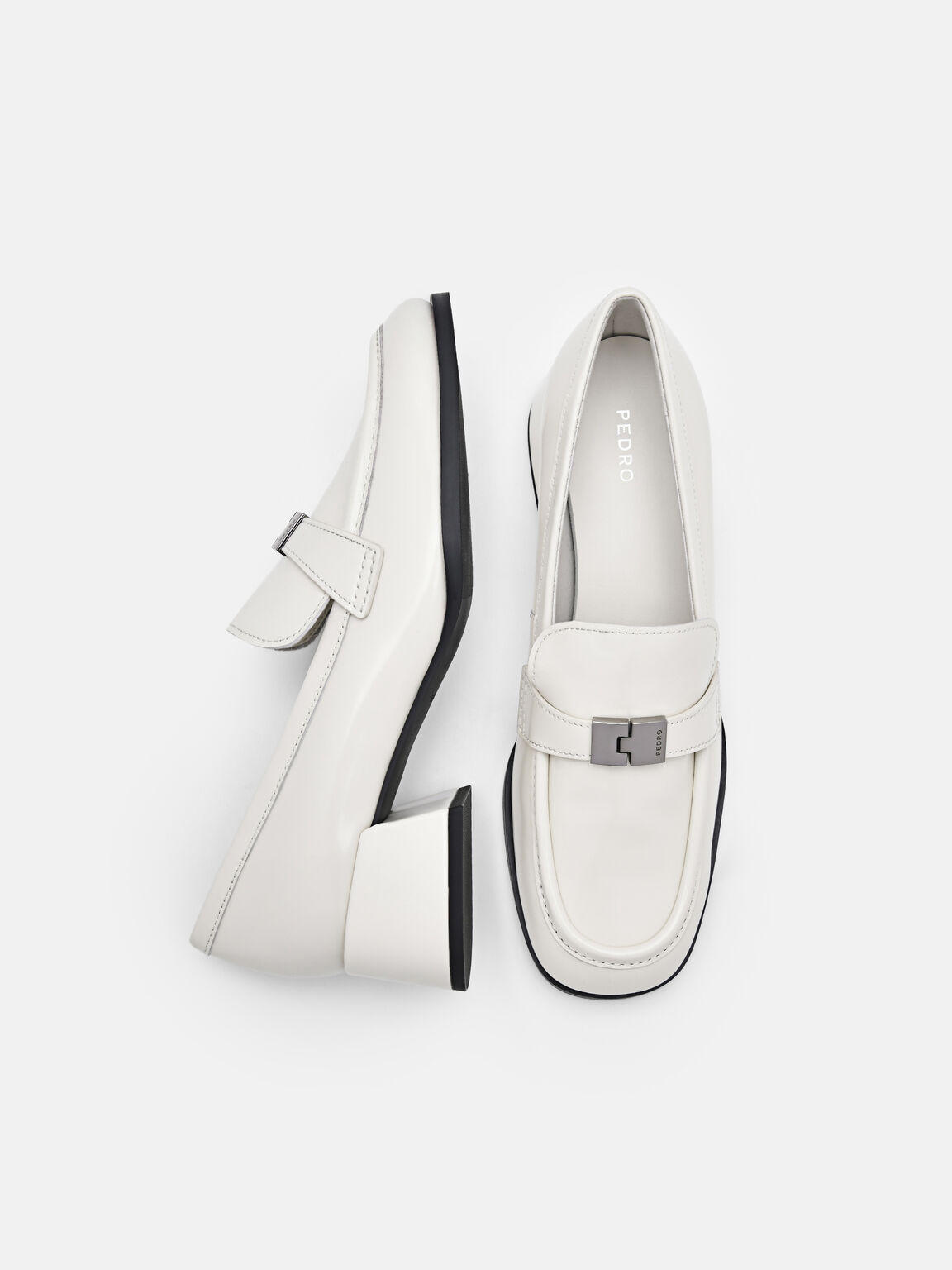 Jatte Leather Heel Loafers, 
