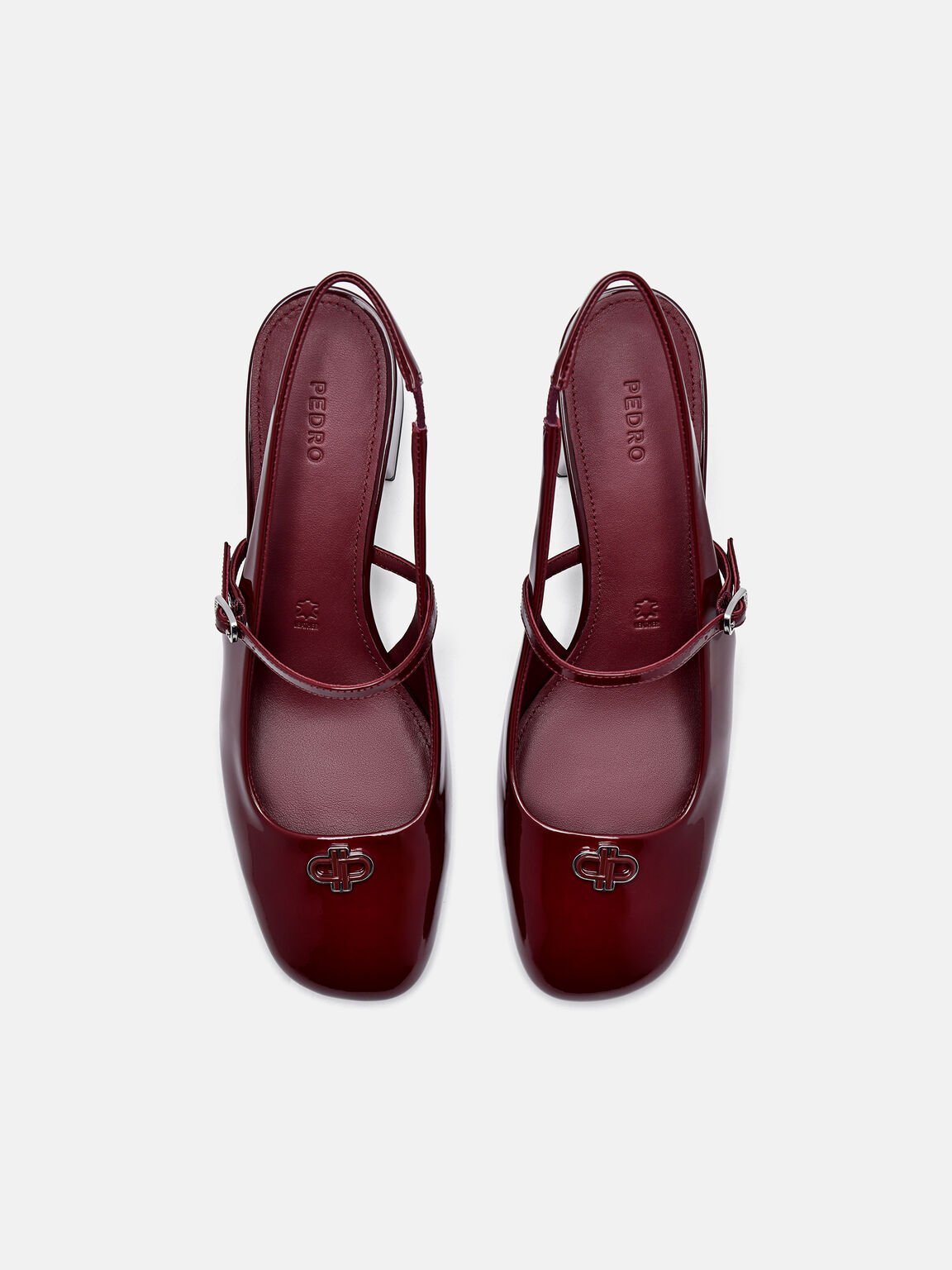 PEDRO Studio Pumps Slingback Kulit Patent, 