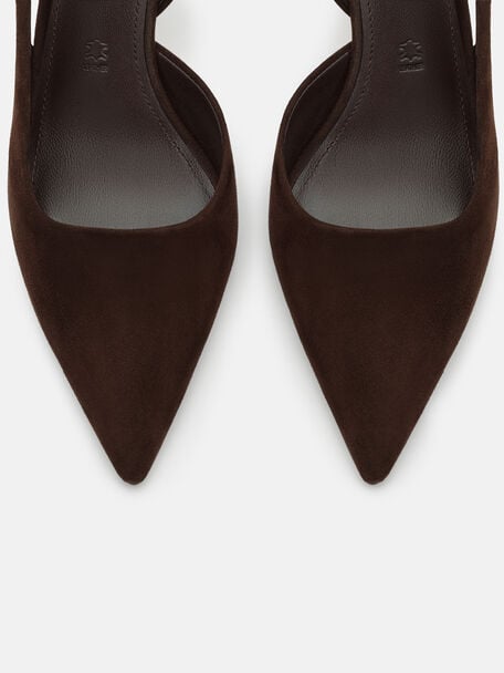 Isla Suede Slingback Heel Pumps, , hi-res