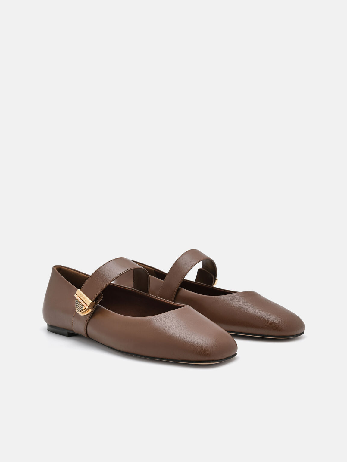 Lottie Leather Ballerina Flats, 