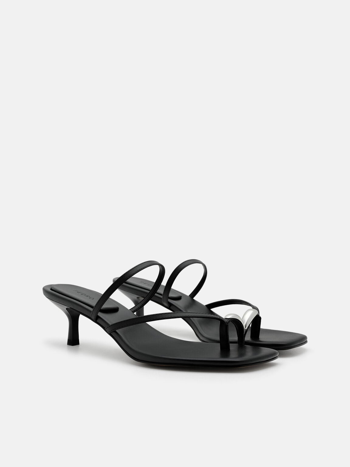 Lia Leather Heel Sandals, , hi-res