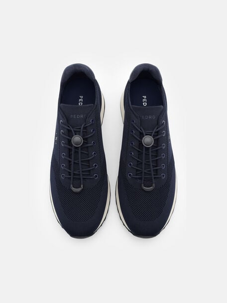 Sepatu Sneakers Rajut Track, 