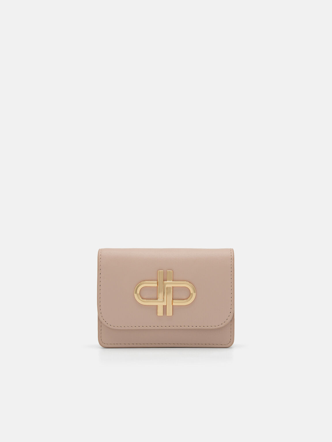 PEDRO Icon Leather Bi-Fold Card Holder, Nude, hi-res