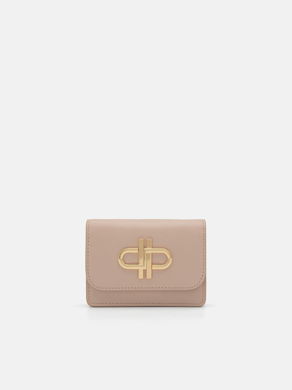 PEDRO Icon Leather Bi-Fold Card Holder, Nude, hi-res